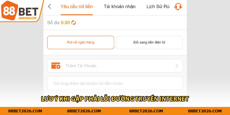 Lưu ý khi gặp phải lỗi đường truyền internet